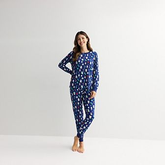Women's Jammies For Your Families® Holiday Jumble Pajama Top & Pajama Bottoms Set