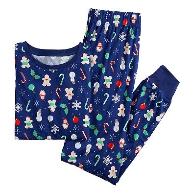 Women's Jammies For Your Families® Holiday Jumble Pajama Top & Pajama Bottoms Set