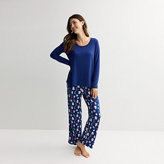 Women's Jammies For Your Families® Holiday Jumble Pajama Top & Pajama Bottoms Set
