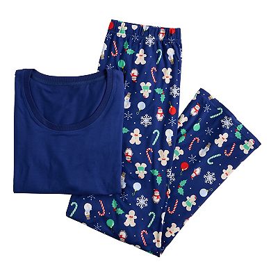 Women's Jammies For Your Families® Holiday Jumble Pajama Top & Pajama Bottoms Set