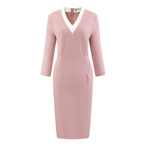 open lace back dress Pink Lace Cape + dress main image 0