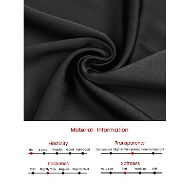 Women's Satin Skirt Elastic Waist Casual Work Flowy Midi Skirts