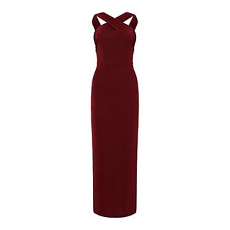 Women's Halter Neck Sleeveless Dress Split Hem Cocktail Party Bodycon Maxi Dresses