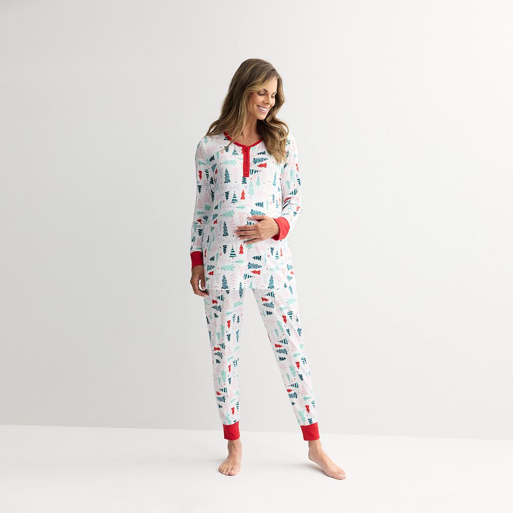 Maternity Jammies For Your Families® Christmas Tree Farm Pajama Top ...