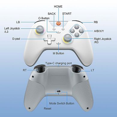 EasySMX X05 Wireless Controller for PC/Android/Steam Deck- Bluetooth