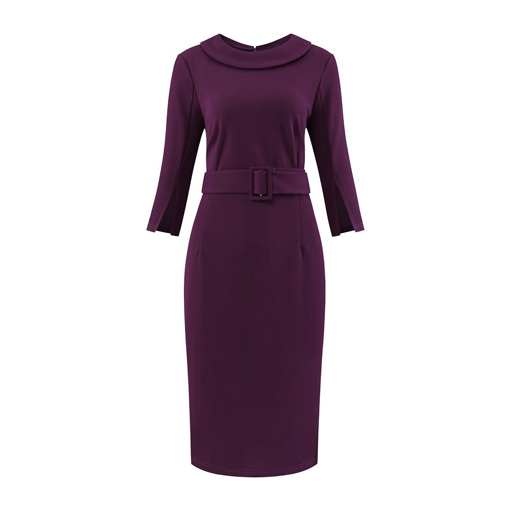Cold Shoulder Fitted Pencil Sheath Dress