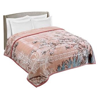 Nestl Heavy & Warm Korean Style Reversible Printed Raschel Mink Blanket