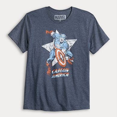 Men's Marvel Captain America Old School Graphic Tee