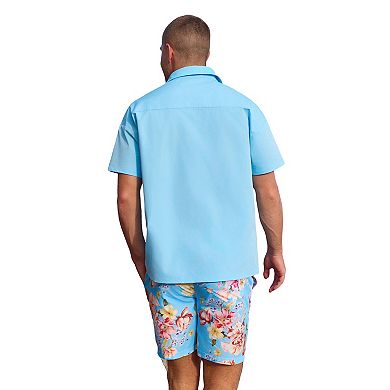 Men's Cupshe Cupshe Blue Button Up Shirt