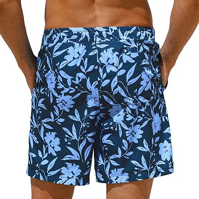 Men's Cupshe 9" Dark Vibes Floral Swim Trunks