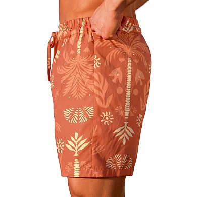 Men's Cupshe 9" Sunbaked Tropical Swim Trunks