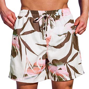 Men's Cupshe 9" Sunset Palms Tropical Swim Trunks