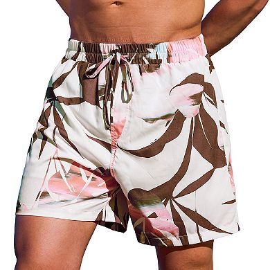 Men's Cupshe 9" Sunset Palms Tropical Swim Trunks