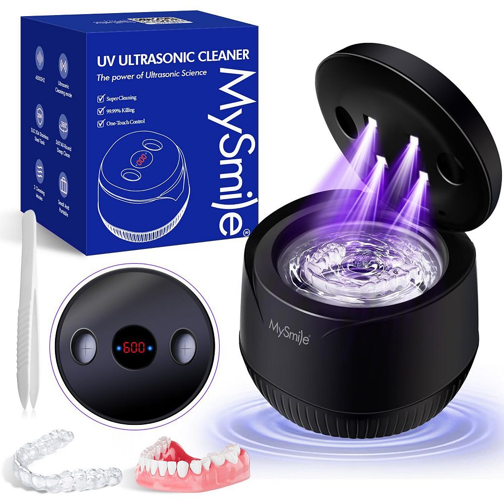 MySmile Ultrasonic Retainer Cleaner, 45kHz, Digital Timer, 200ML