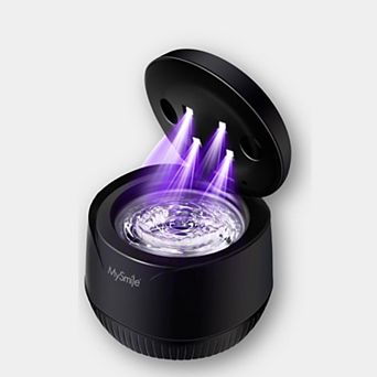 MySmile Ultrasonic Retainer Cleaner, 45kHz, Digital Timer, 200ML for Dentures, Aligners, Braces
