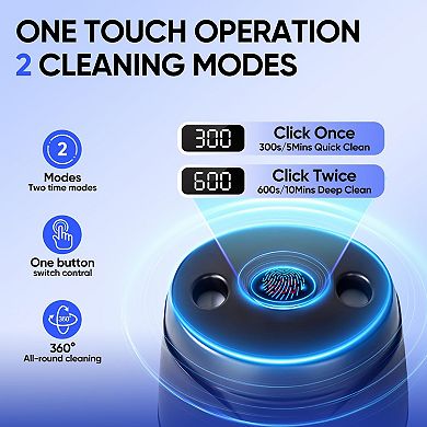 MySmile Ultrasonic Retainer Cleaner, 45kHz, Digital Timer, 200ML for Dentures, Aligners, Braces