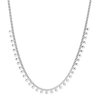 Primavera Sterling Silver Cubic Zirconia Necklace