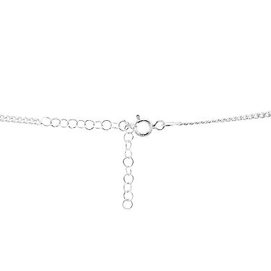 Primavera Sterling Silver Cubic Zirconia Necklace