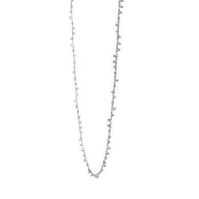 Primavera Sterling Silver Ball Stud Necklace