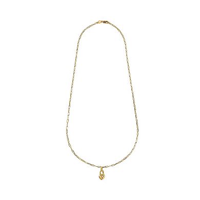Primavera Gold Over Silver Heart Locket Necklace
