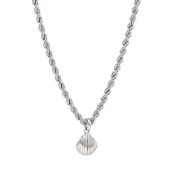 Primavera Sterling Silver Seashell Pendant Necklace