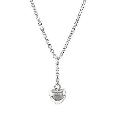 Primavera Sterling Silver Heart Pendant Necklace