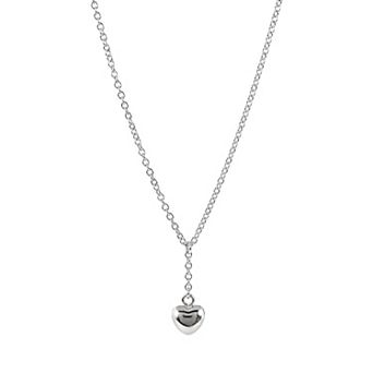 Primavera Sterling Silver Heart Pendant Necklace