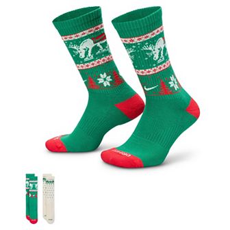 Women's Nike Plus 2 pk Cushioned Crew Socks