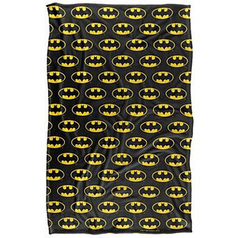 DC Comics Batman Bat Logo Fleece Touch Blanket