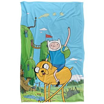 Adventure Time Jake and Finn Fleece Touch Blanket
