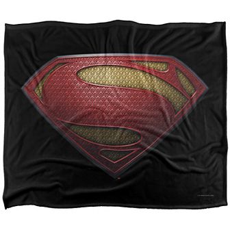 DC Comics Superman Man of Steel Logo Fleece Blanket