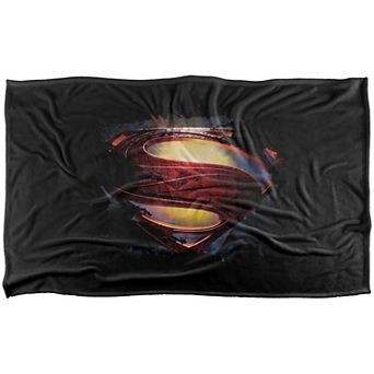 DC Comics Superman Shield Logo Fleece Touch Blanket