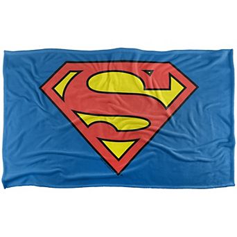 DC Comics Superman Classic Logo Fleece Touch Blanket