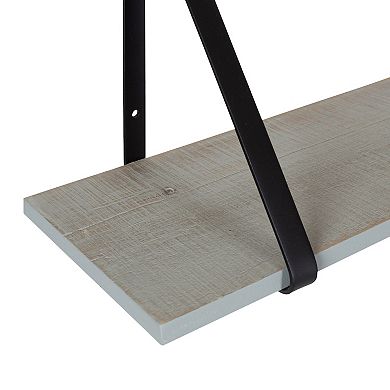 Soloman Wooden Shelves with Brackets 2 Pk-28"