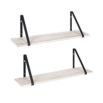 Soloman Wooden Shelves with Brackets 2 pk 28"