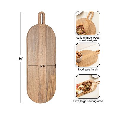 Staven Wood Serving Board 30x11