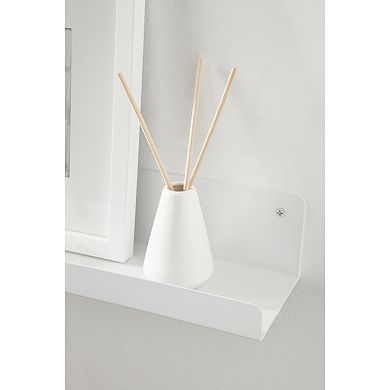 Mezzo Modern Metal Ledge Shelf 2 Piece - 24"