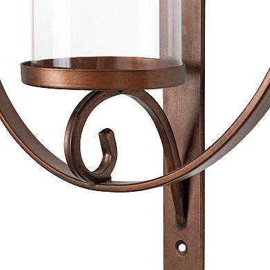 Doria Metal Wall Candle Holder Sconce 12x22