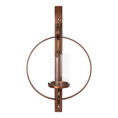 Doria Metal Wall Candle Holder Sconce 12x22