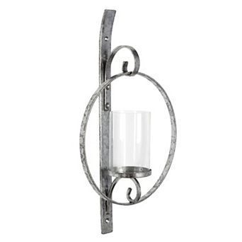 Doria Metal Wall Candle Holder Sconce 12x22
