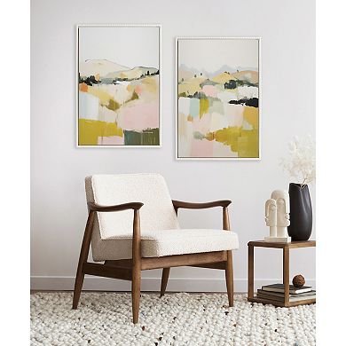 Sylvie Beaded Quaint Vista II and III Framed Canvas Art Set by Amy Lighthall
