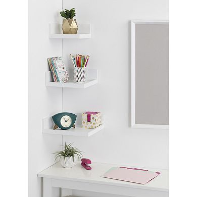 Levie Corner Shelf Set 3 Piece