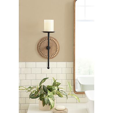 Letta Wood/Metal Sconce 12x6x8