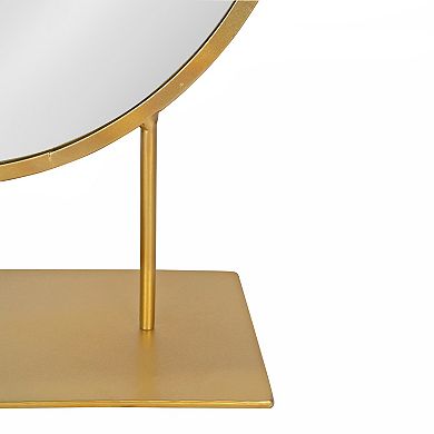Rouen Round Metal Table Mirror