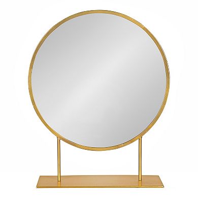 Rouen Round Metal Table Mirror