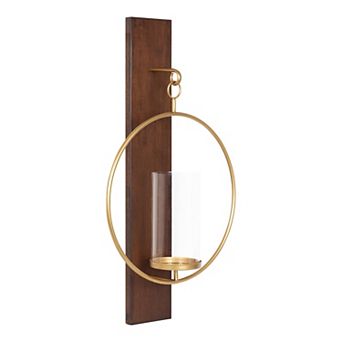 Maxfield Wood and Metal Wall Sconce 13x24