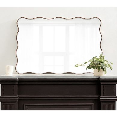 Viona Rectangle Scalloped Mirror