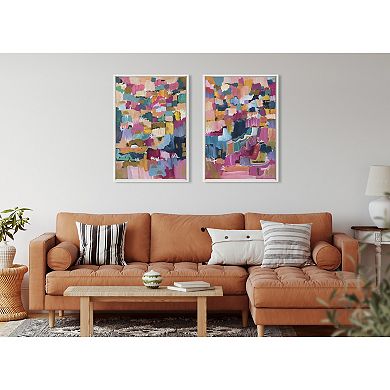 Sylvie Applause Framed Canvas Set by Leah Nadeau