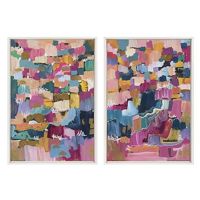 Sylvie Applause Framed Canvas Set by Leah Nadeau