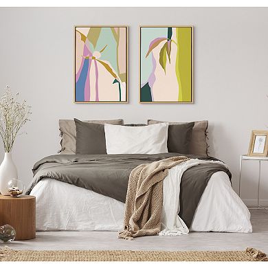 Sylvie Delight in the Moment 1 and 2 Framed Canvas by Alicia Schultz